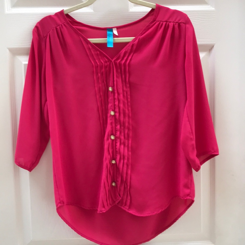 Hot pink blouse